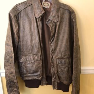 Men’s Banana Republic Leather Bomber Jacket